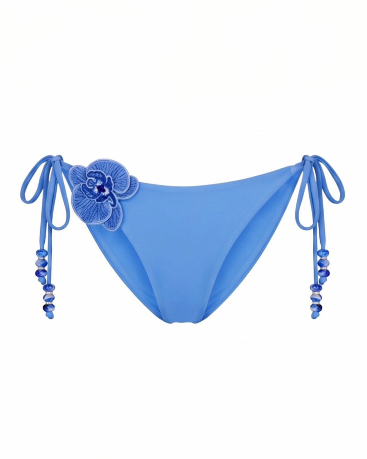 bikini bottom Blue / XS Sapphire Bloom Bikini Bottom Sapphire Bloom Tie-Side Bikini Bottom | NIKOZA NIKOZA