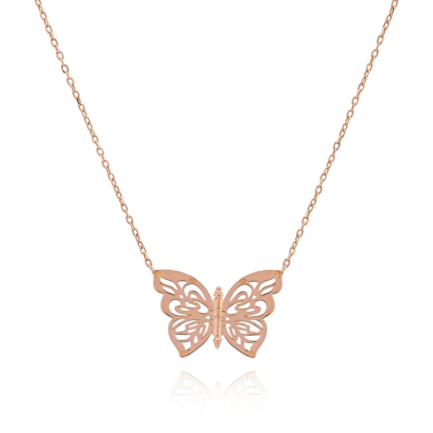 Necklace rose-gold 18k Gold Papillon Butterfly Women's Necklace Jewelry 2022 18k Gold Papillon Butterfly Women's Necklace Jewelry Olga Nikoza Swimwear