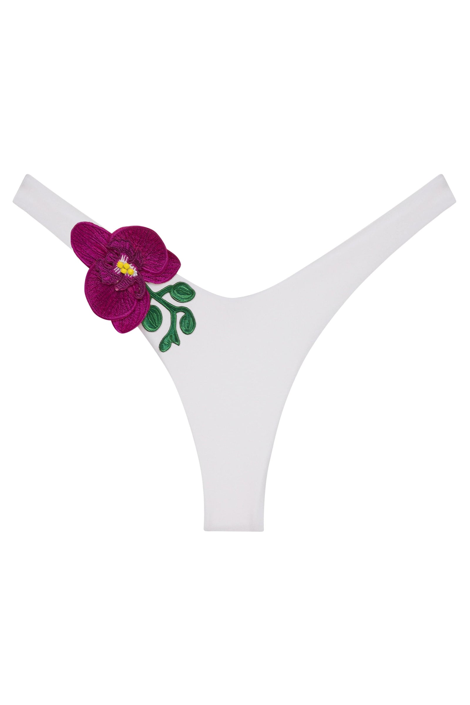 White / XS Orchids of Biscayne Black & White Stripe Bikini Bottom 2022 Nikoza Swimwear Orchids of Biscayne Stripe Bikini Bottom Olga Nikoza Swimwear