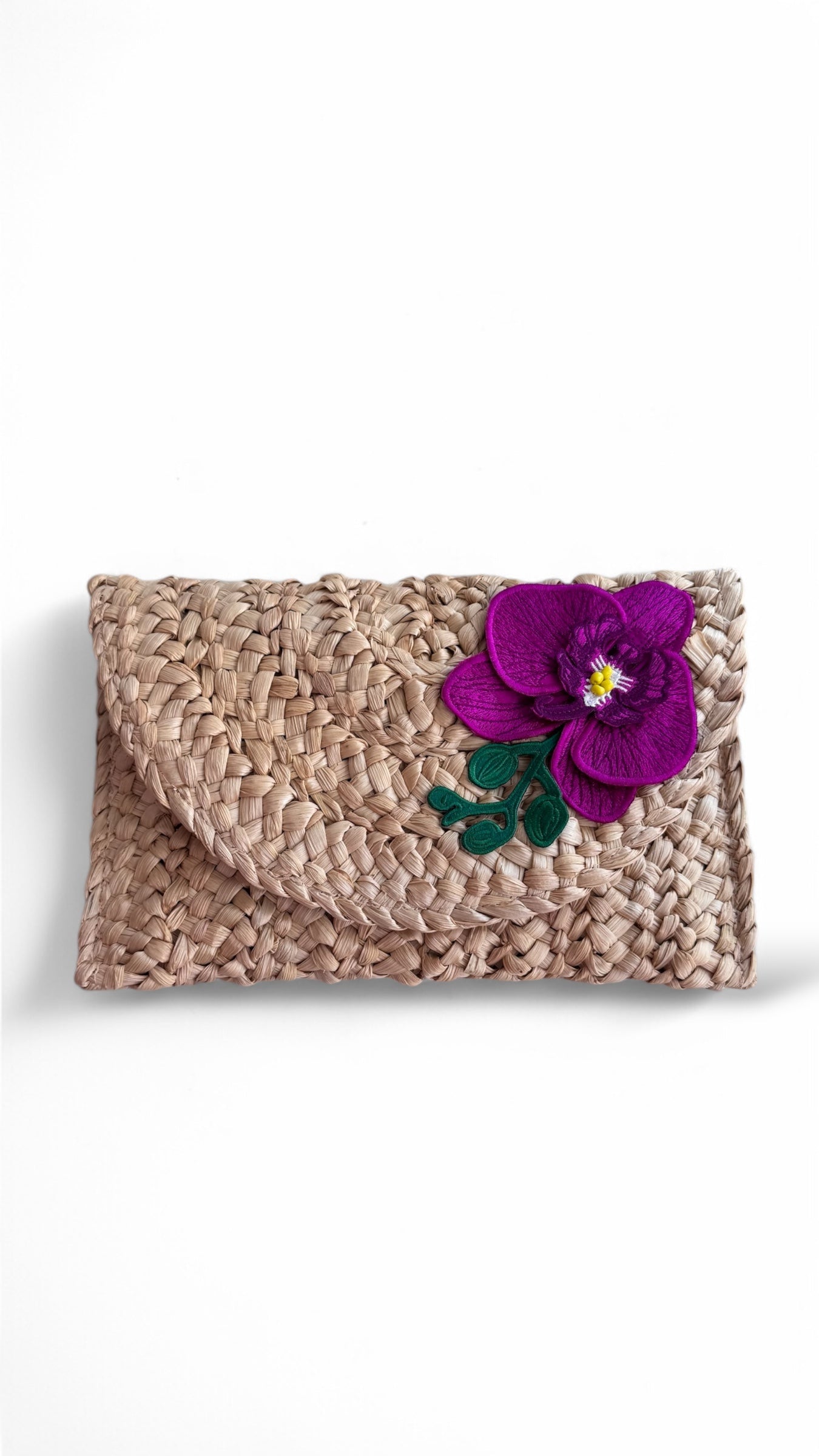 Karla Straw Clutch