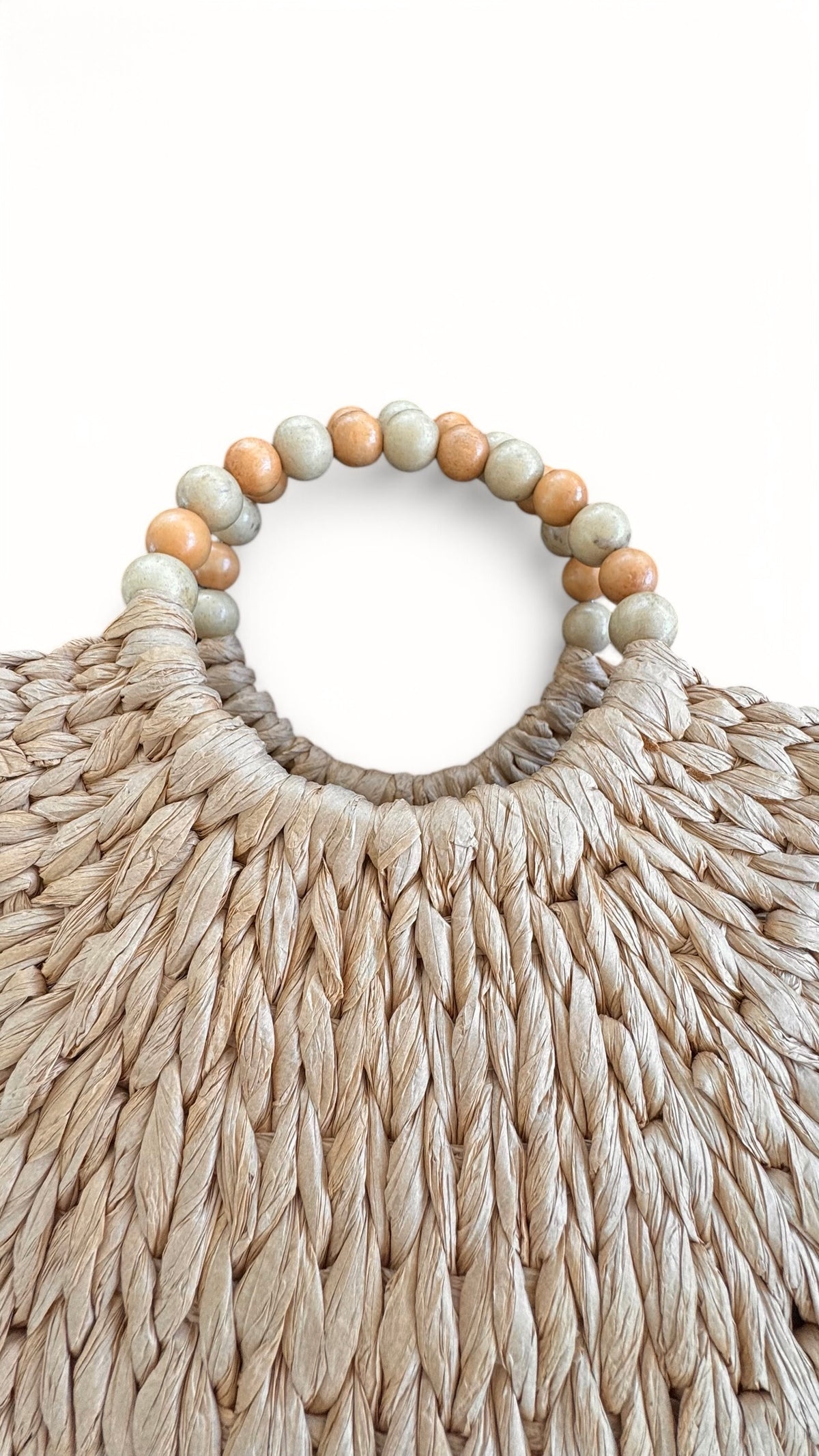 Eco Chic Natural Straw Beach Bag