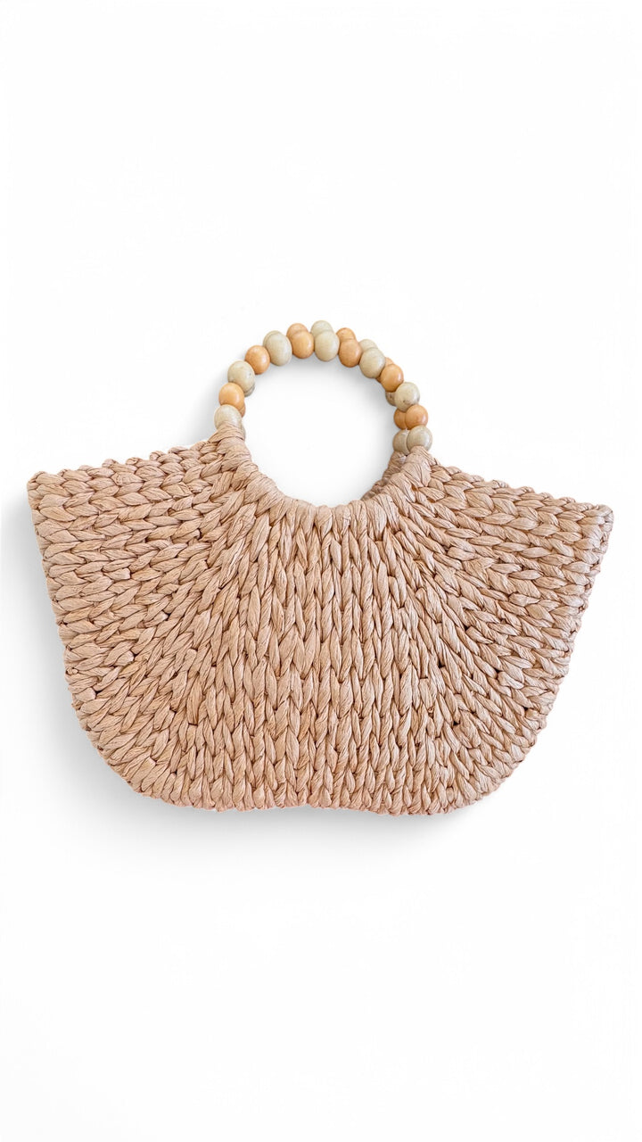 Eco Chic Natural Straw Beach Bag