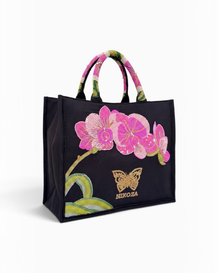Star Island Hand-Beaded Beach Tote