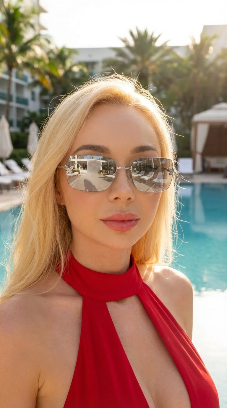 Papillon Purple Sunglasses