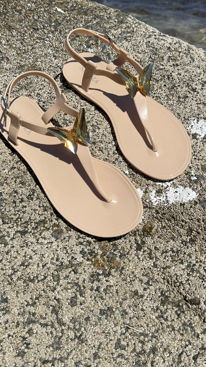 shoes ALIANA Nude Gel Beach Sandals ALIANA Nude Gel Beach Sandals NIKOZA