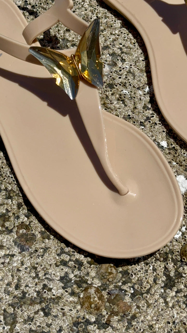 shoes ALIANA Nude Gel Beach Sandals ALIANA Nude Gel Beach Sandals NIKOZA