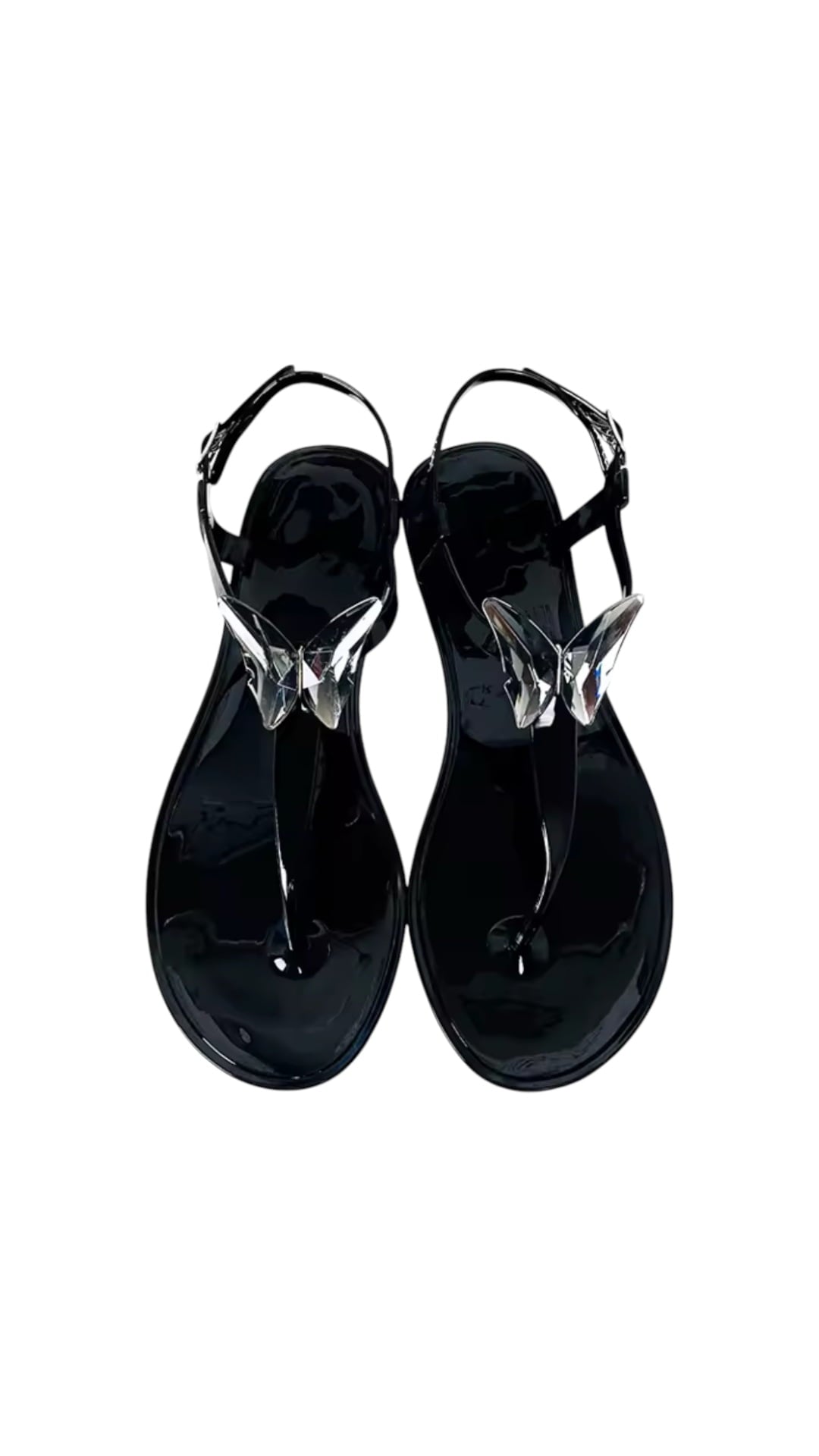 shoes Black / 6 ALIANA Nude Gel Beach Sandals ALIANA Nude Gel Beach Sandals NIKOZA