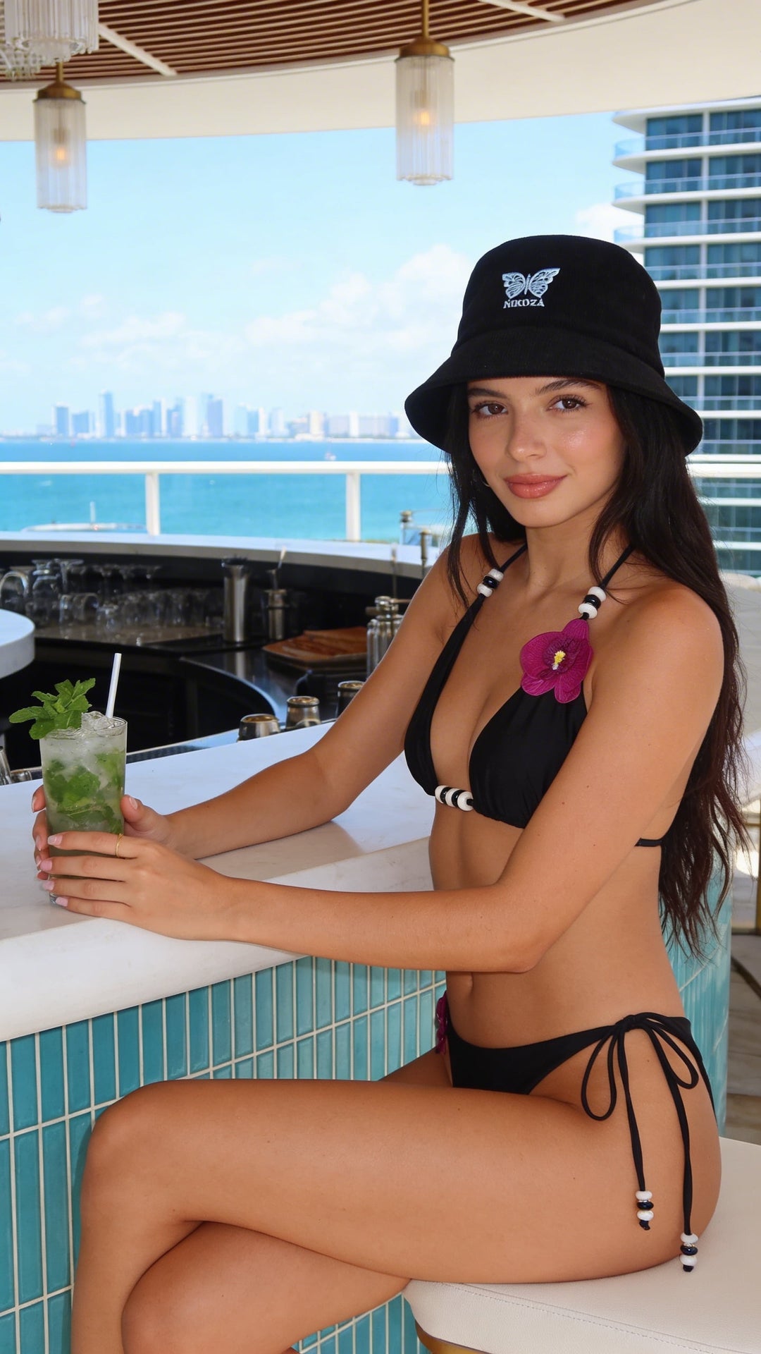 Hats Black/White Nikoza Bucket Hat Black/White Nikoza Bucket Hat NIKOZA