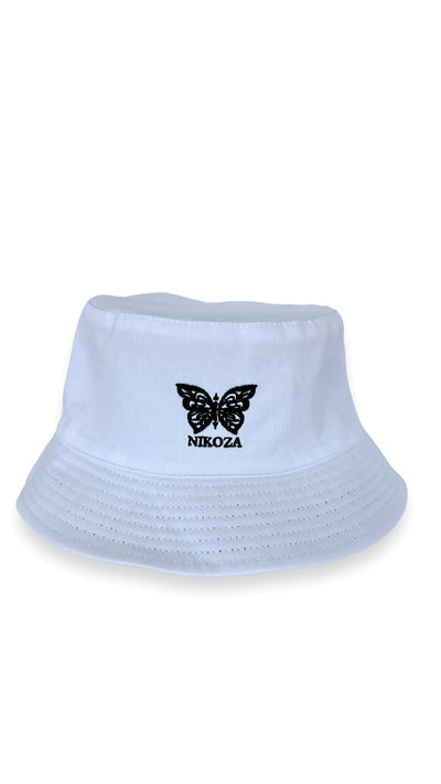 Hats Black/White Nikoza Bucket Hat NIKOZA