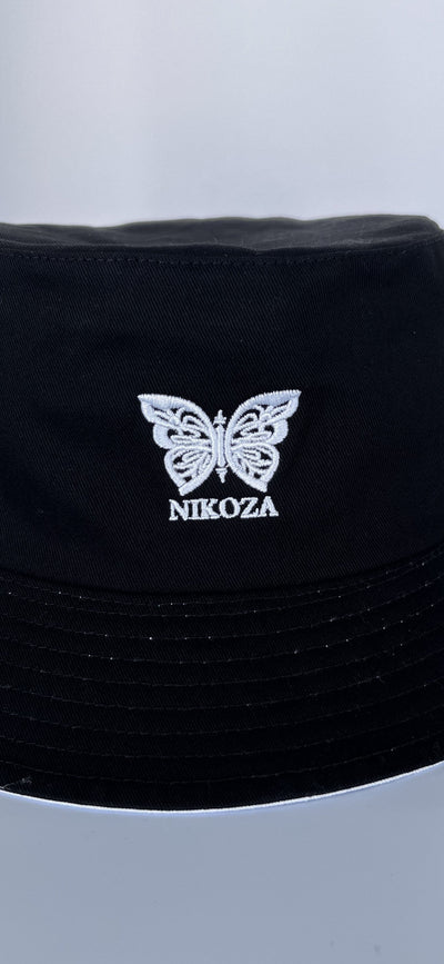 Hats Black/White Nikoza Bucket Hat NIKOZA