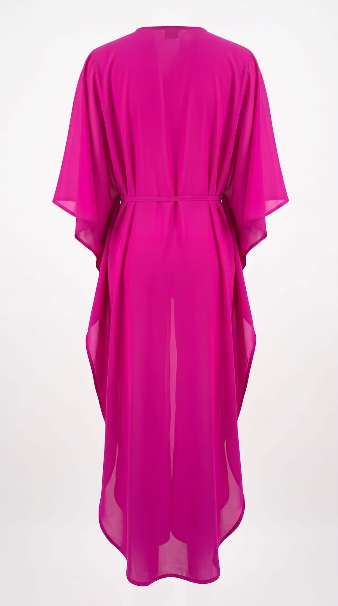 cover up Key Largo cover up (long) Key Largo Long Ruffle Cover-Up in White &amp; Fuchsia | NIKOZA NIKOZA