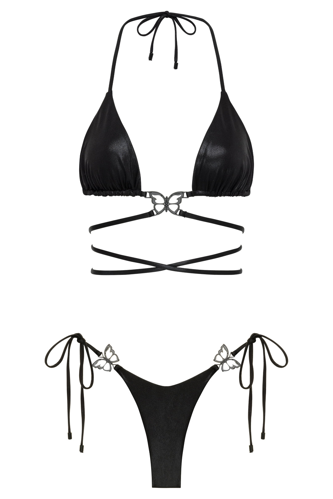bikini Mariposa Top and Bottom Bikini Swimwear Bundle Set | Bikini &amp; Cover-Up Package | Nikoza NIKOZA