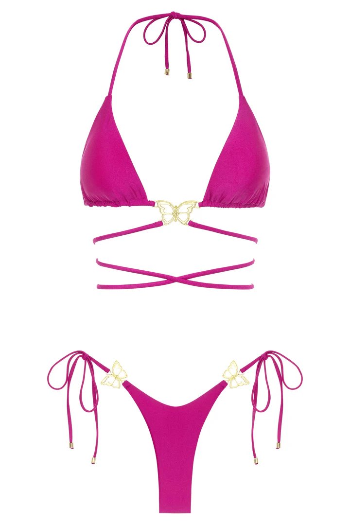 bikini Mariposa Top and Bottom Bikini Swimwear Bundle Set | Bikini & Cover-Up Package | Nikoza NIKOZA