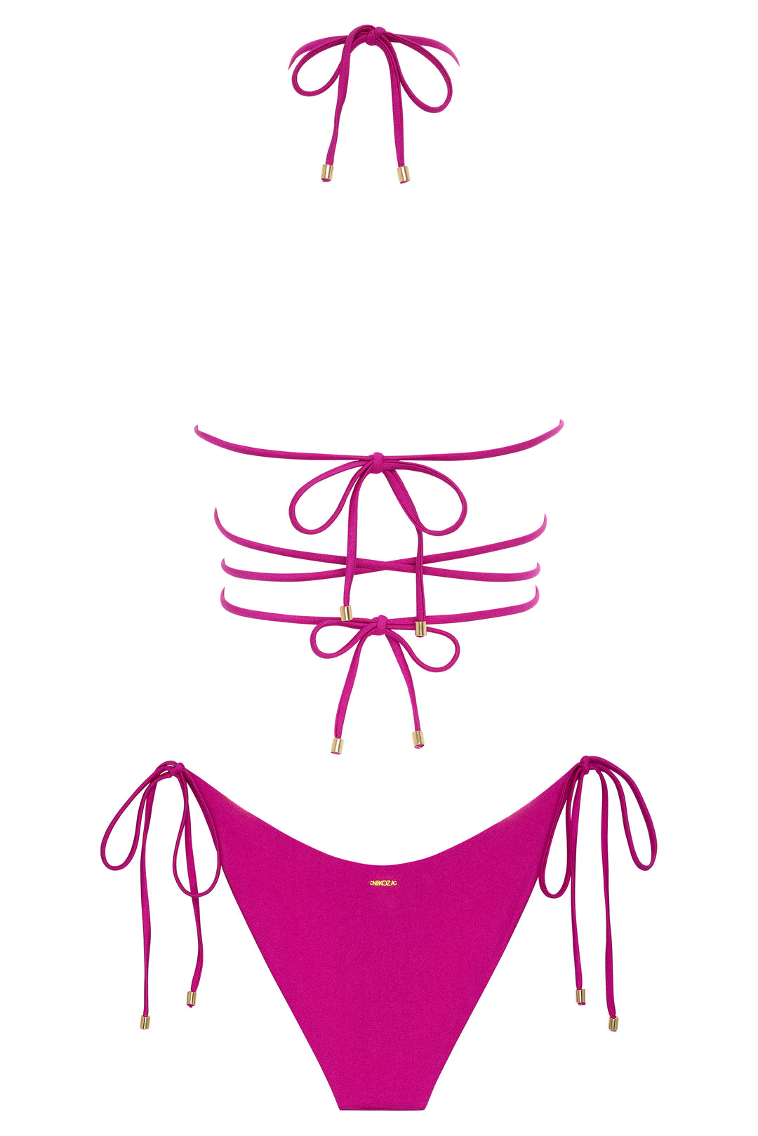 bikini Mariposa Top and Bottom Black Shimmer Bikini Mariposa Top and Bottom Black Shimmer Bikini NIKOZA