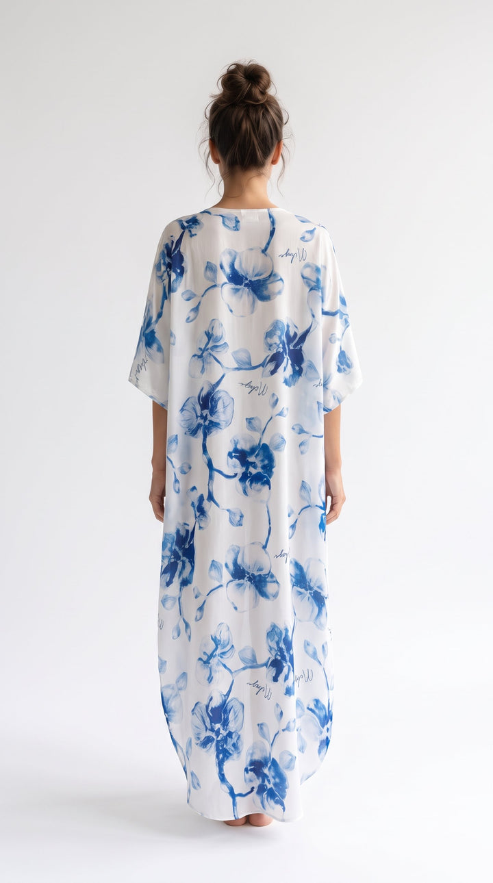 cover up Miranda long cover up 100% Silk Satin Miranda Long Silk Satin Cover-Up | NIKOZA NIKOZA