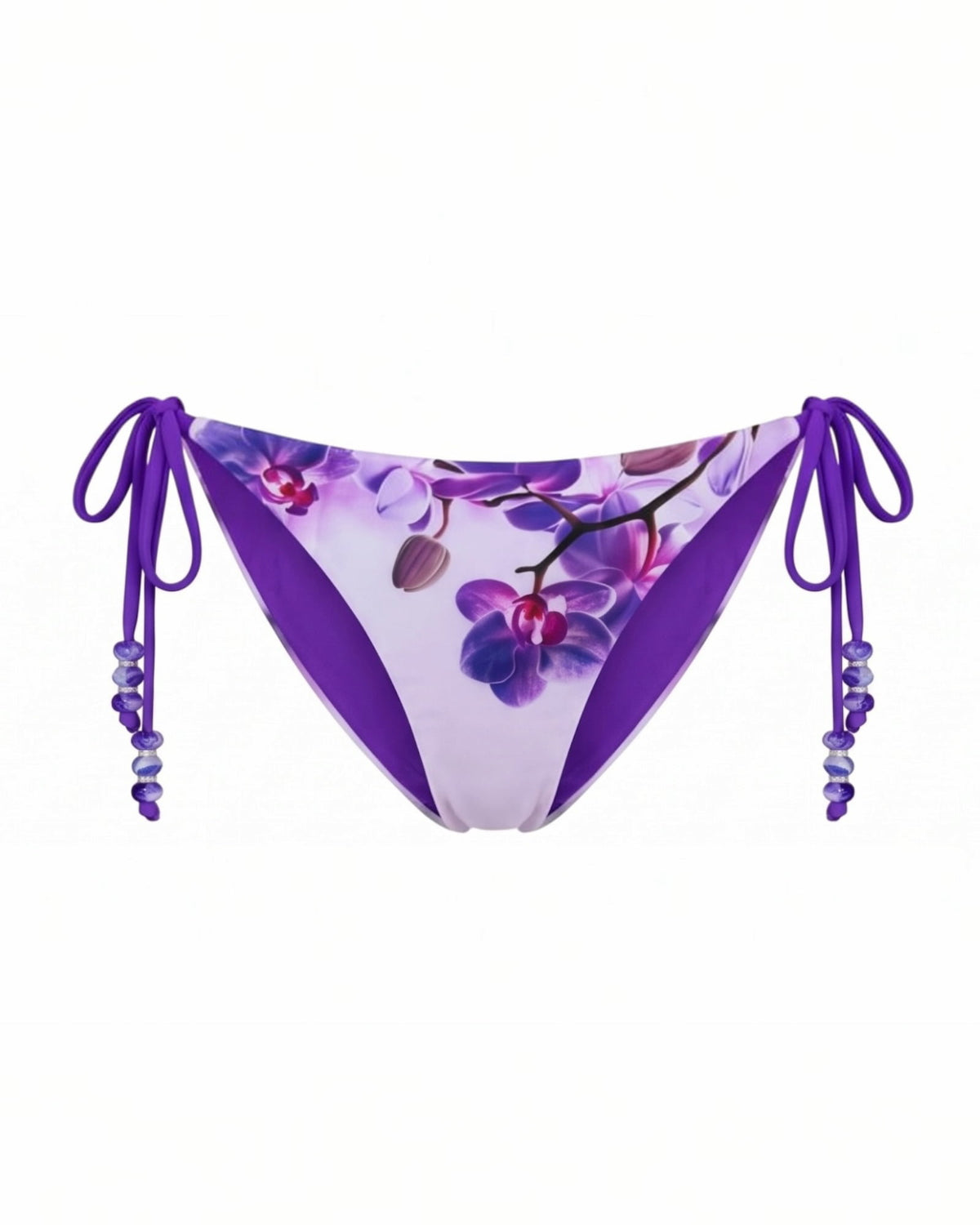 bikini bottom Multicolor / XS Amethyst Orchid Bikini Bottom Amethyst Orchid Tie-Side Bikini Bottom | NIKOZA NIKOZA