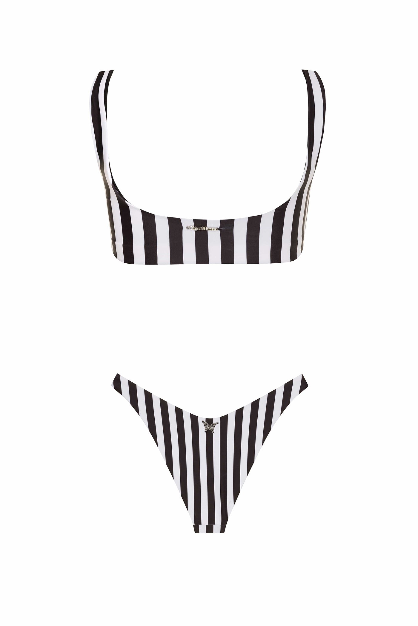 ORCHIDS OF BISCAYNE TOP & BOTTOM WHITE BIKINI NIKOZA