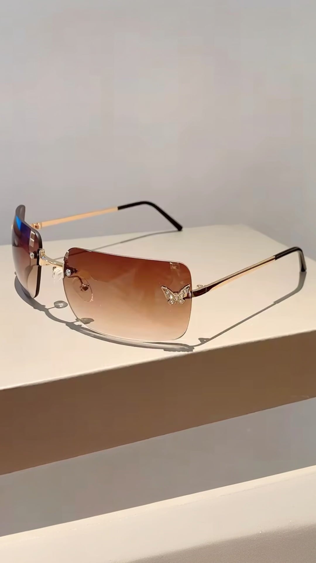 sunglasses Papillon Brown Sunglasses Papillon Brown Sunglasses  NIKOZA