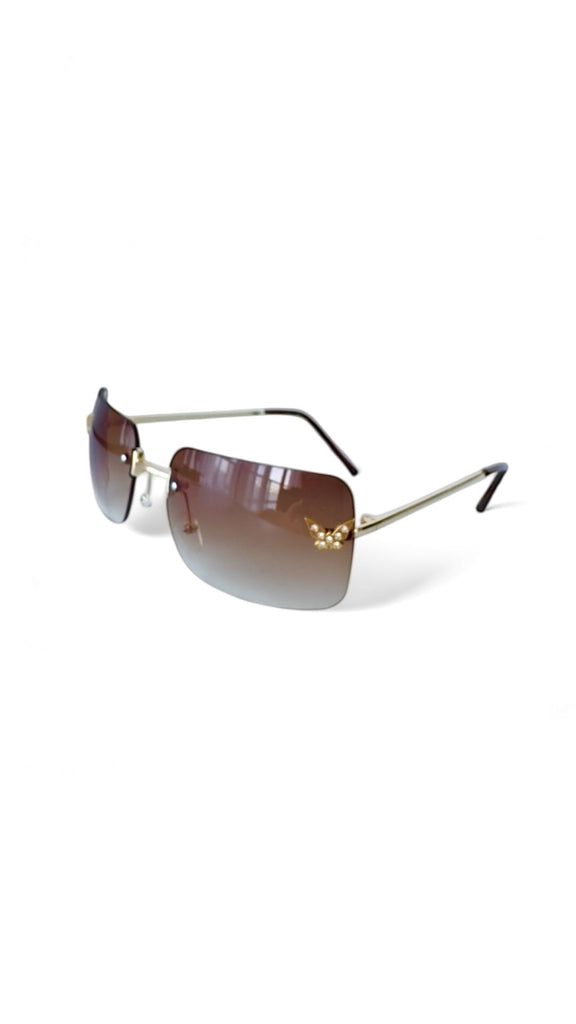 Papillon Brown Sunglasses | Luxury Eyewear Miami | Nikoza – NIKOZA
