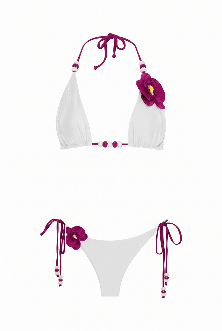 Bundle Pink Petals Bikini Set Pink Petals Bikini Set | Designer Swimwear Miami | Nikoza NIKOZA