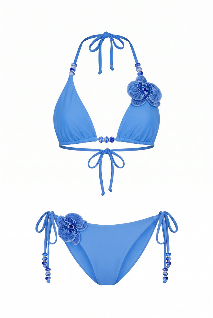 Bundle Sapphire Bloom Bikini Set  Sapphire Bloom Triangle Bikini Set | NIKOZA Bloom Bikini Set NIKOZA