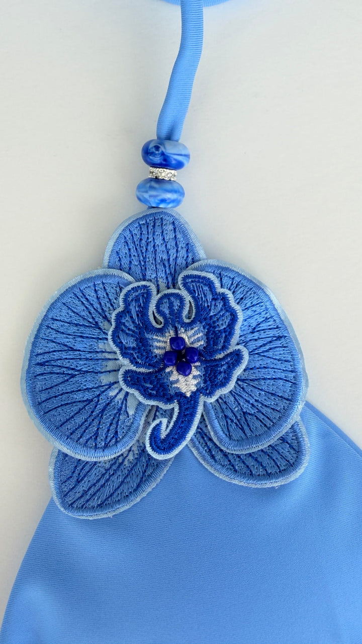 bikini top Sapphire Bloom Bikini Top Sapphire Bloom Triangle Bikini Top | NIKOZA NIKOZA