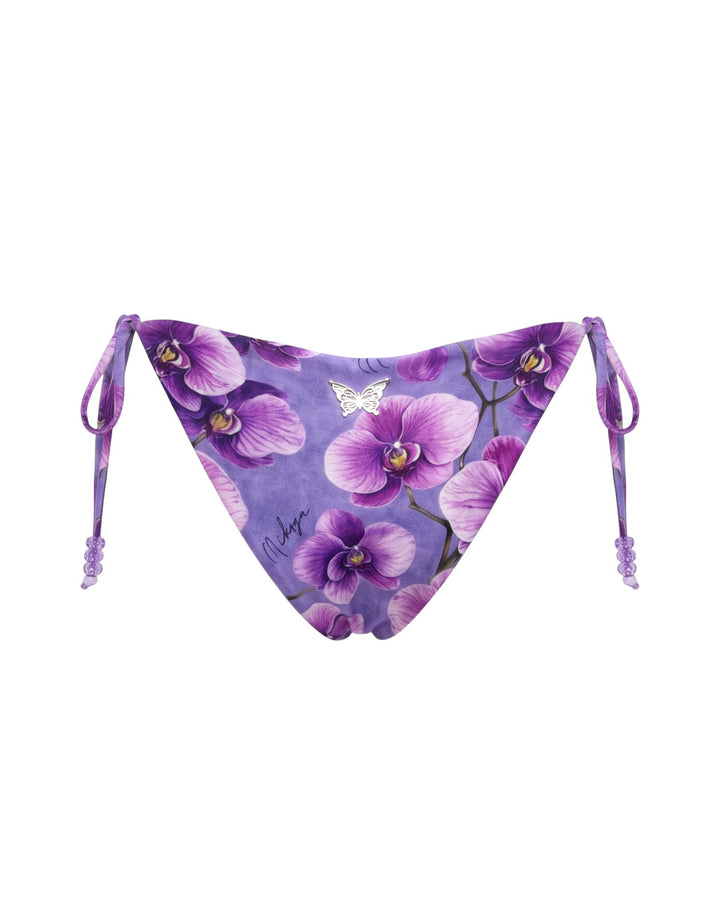bikini bottom Violet Muse Bikini Bottom Violet Muse Tie-Side Bikini Bottom | Purple Floral Swimwear - NIKOZA" NIKOZA