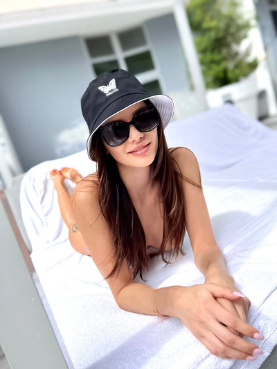 Hats White/Black Nikoza Bucket Hat NIKOZA