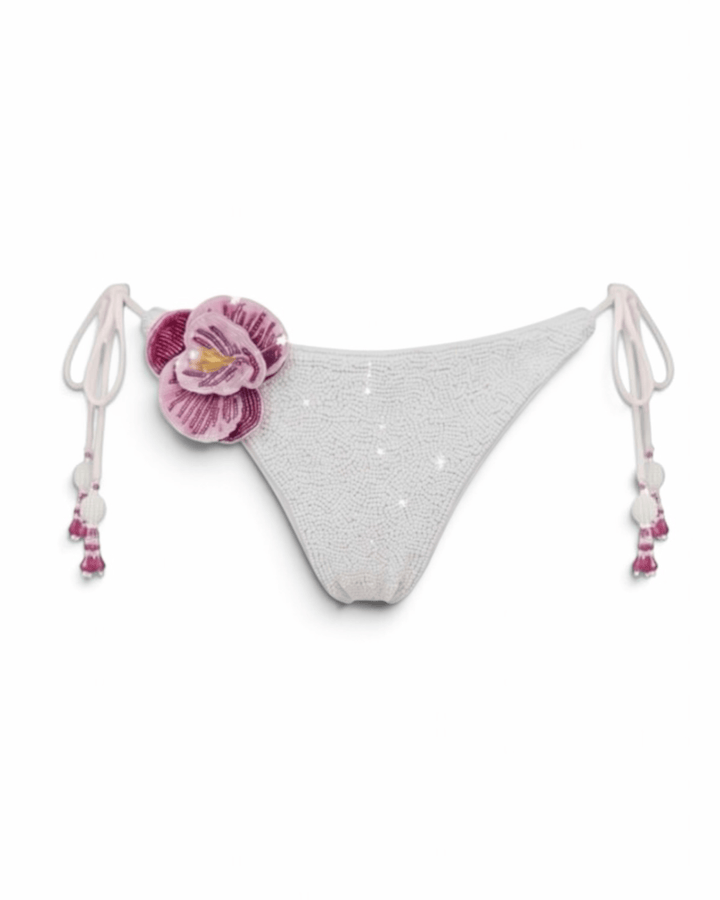 bikini bottom White / XS "I Only Stay at The Breakers" Bikini Bottom "I Only Stay at The Breakers" Bikini Bottom NIKOZA