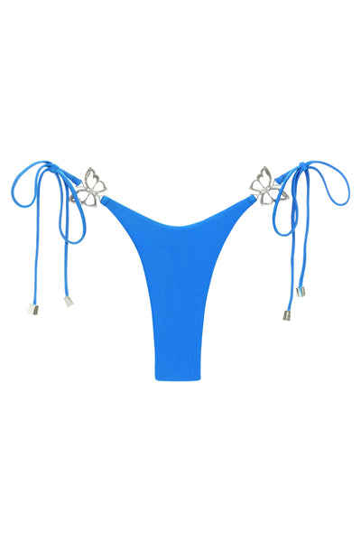 bikini bottom blue / XS Blue Diana Bikini Bottom 2023 Cattleya Fuchsia/Black Reversible Tie Side Bikini Bottom Olga Nikoza Swimwear