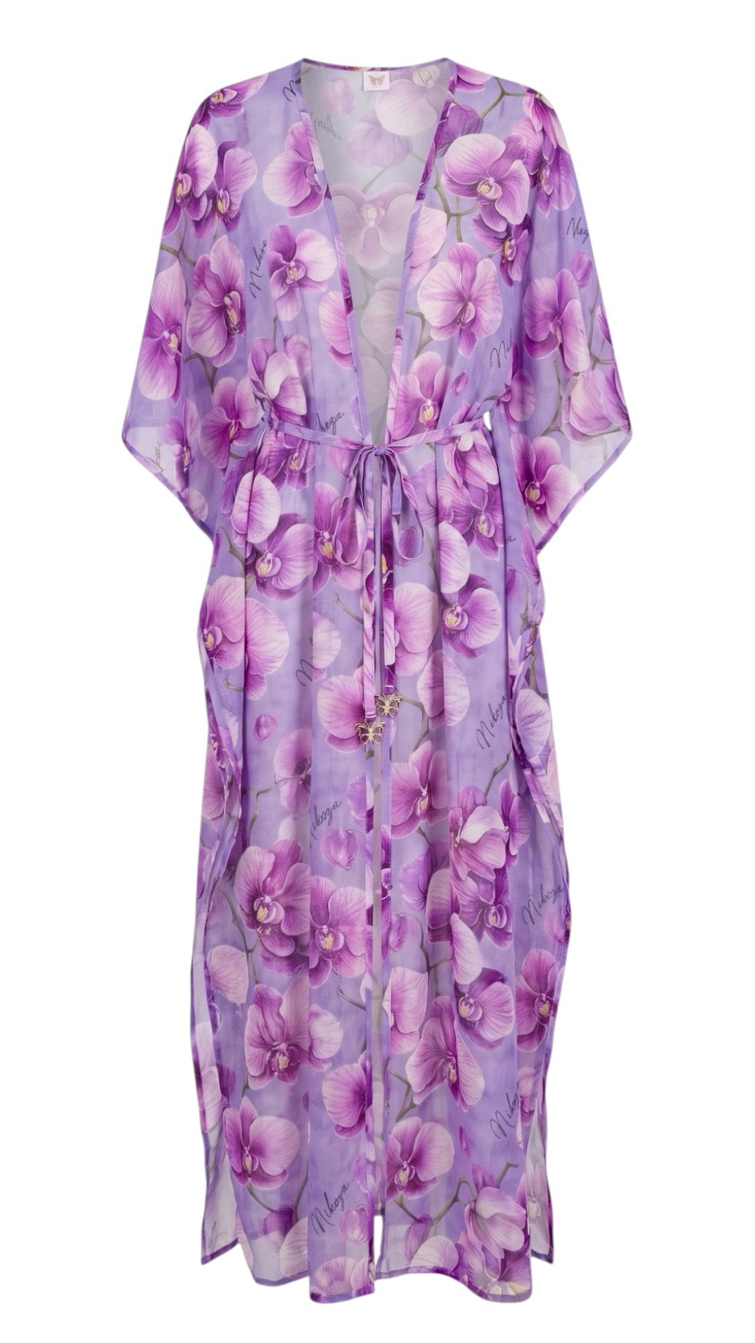 tunic Lilac / One Size Orchid Cascade Long Cover-Up Tunic Orchid Cascade Long Tunic Cover-Up | NIKOZA Olga Nikoza Swimwear