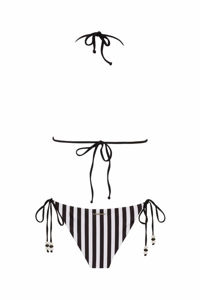 Top Lycaste Top 2023 Nikoza Swimwear Lycaste Black White Stripe Triangle Bikini Top Olga Nikoza Swimwear