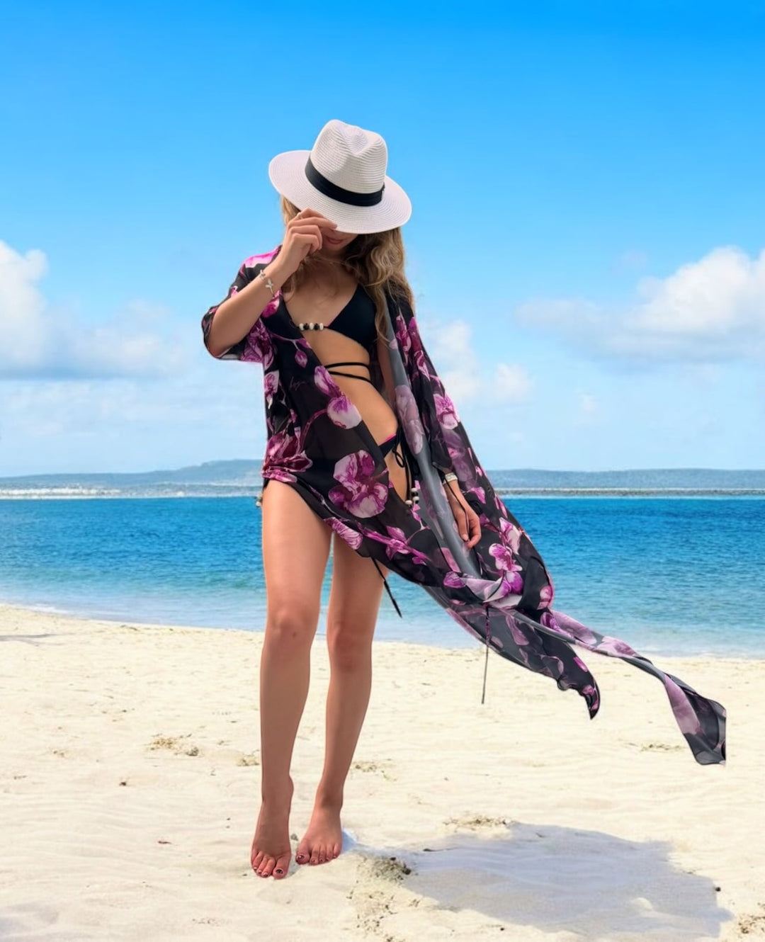 cover up Miranda long cover up 100 % Silk Miranda long cover up 100 % Silk Olga Nikoza Swimwear