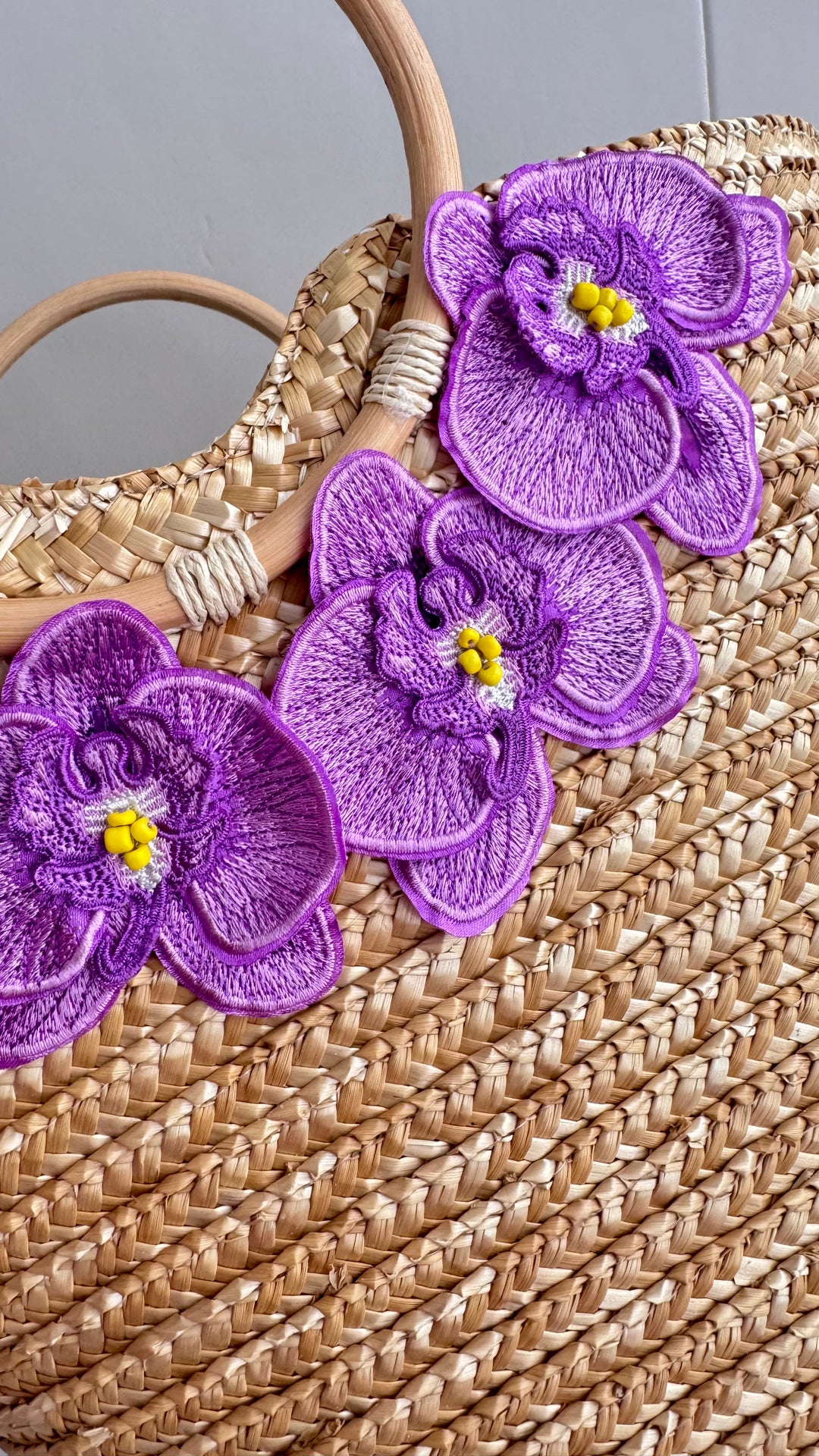 Bag Natural Straw Goddess in Lilac Straw Beach Bag Goddess in Lilac Straw Beach Bag Olga Nikoza Swimwear