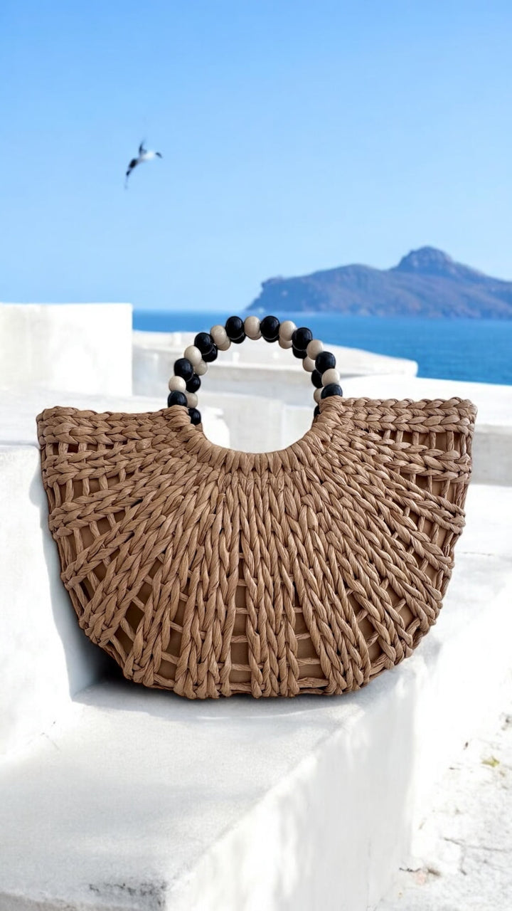 Bag Natural Straw Julia Natural Straw Beach Bag Julia Natural Straw Beach Bag Olga Nikoza Swimwear