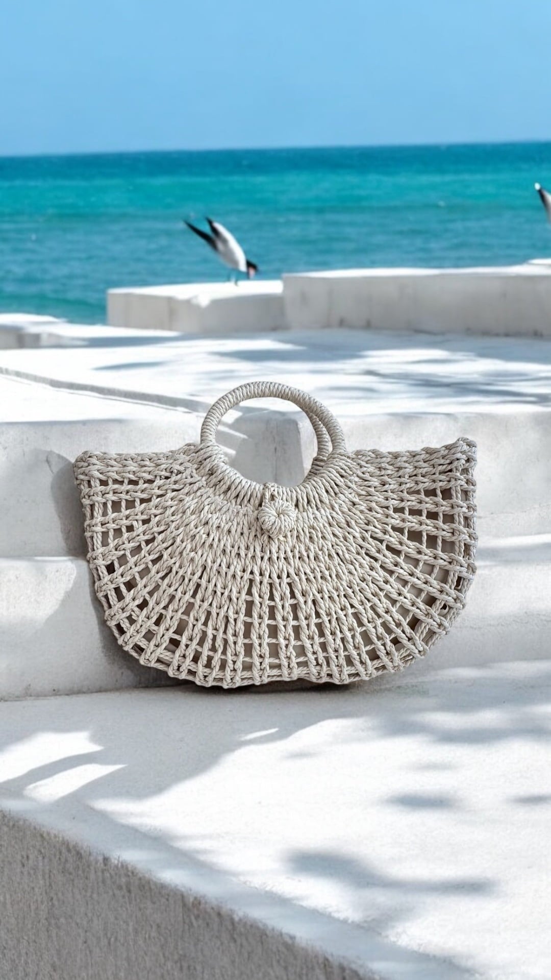 Bag natural Woven Bliss Beach Bag Woven Bliss Beach Bag Olga Nikoza Swimwear