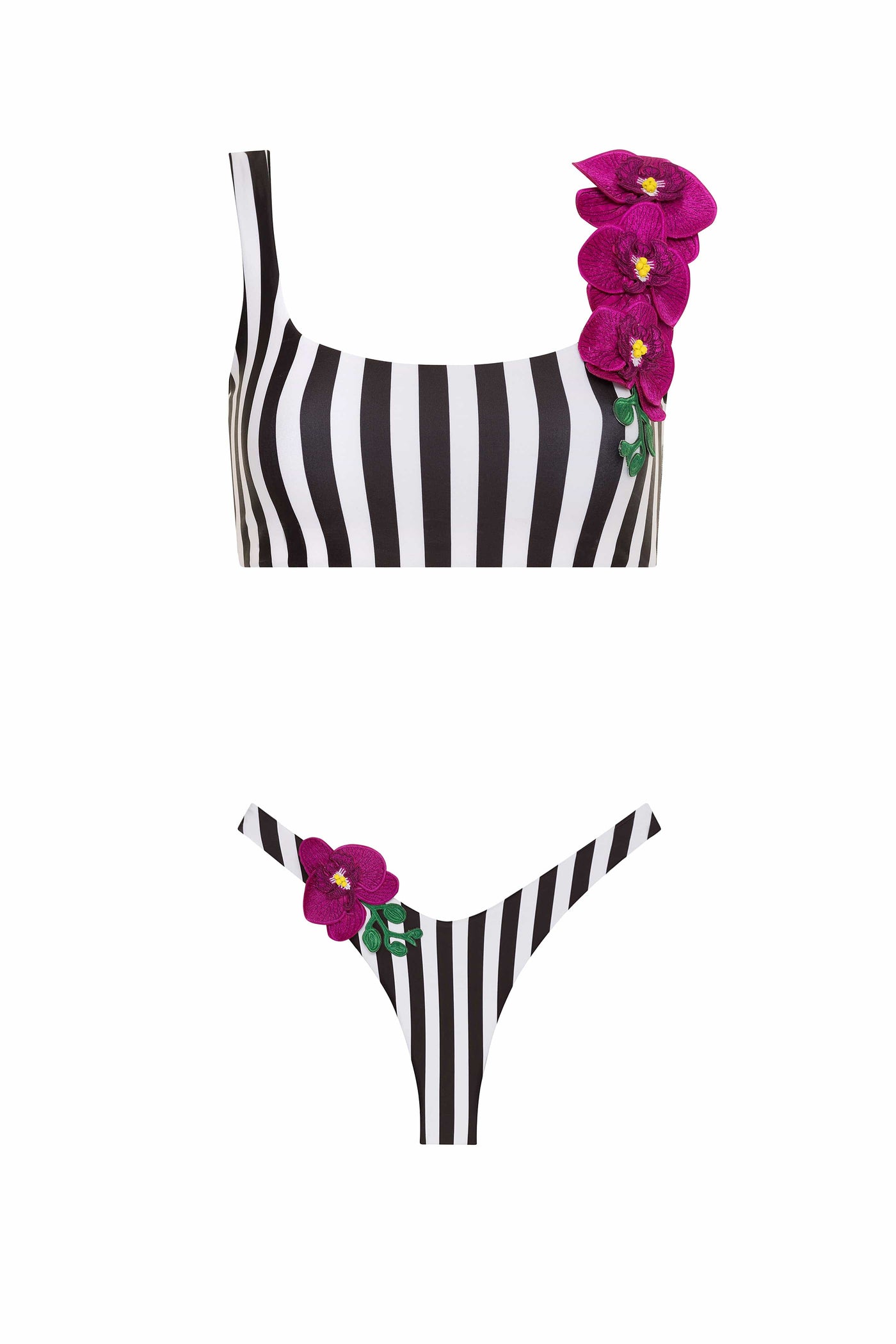 Orchids of Biscayne Bikini 2023 Nikoza Swimwear Orchids of Biscayne Fuchsia Bikini Top Olga Nikoza Swimwear