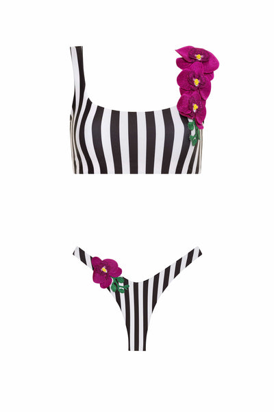 Orchids of Biscayne Bikini 2023 Nikoza Swimwear Orchids of Biscayne Fuchsia Bikini Top Olga Nikoza Swimwear