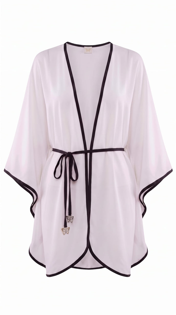cover up White-black / One Size Brickell Chic Tunic Brickell Chic Tunic Cover-Up | Luxury Swimwear | Nikoza Olga Nikoza Swimwear