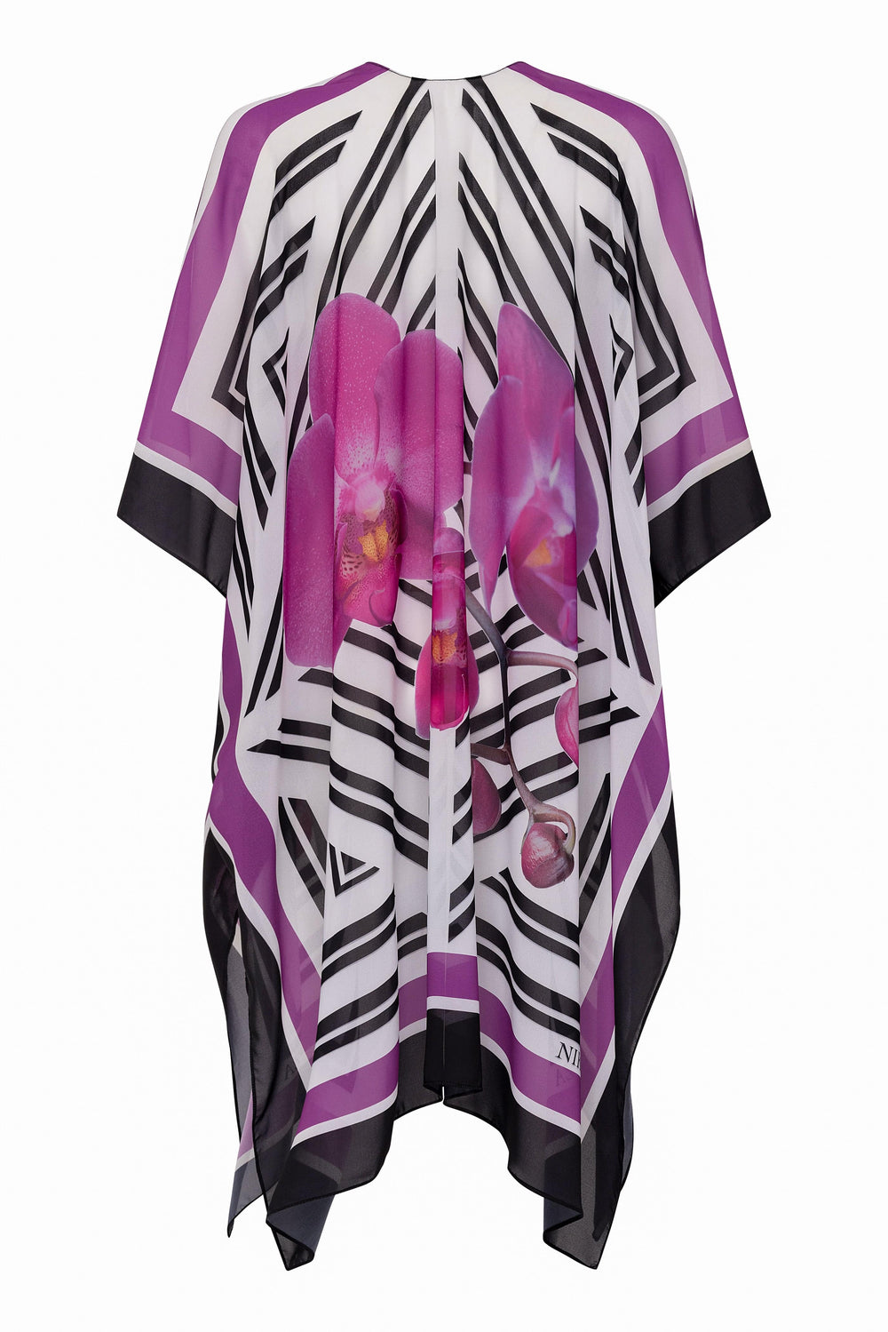 cover up White/Multi / One Size Phalaenopsis Tunic-100% Silk 2023 Nikoza Swimwear Key Largo cover up (long) Olga Nikoza Swimwear