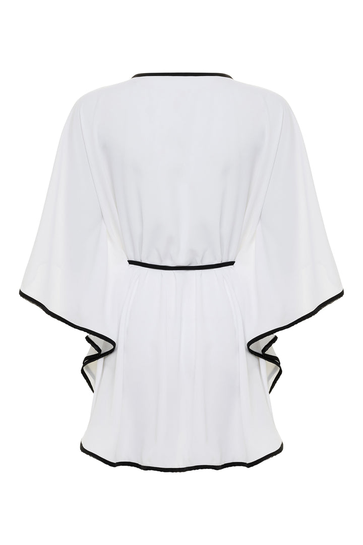 cover up White / One Size Brickell Chic Tunika 2023 Nikoza Swimwear Key Largo cover up (long) Olga Nikoza Swimwear