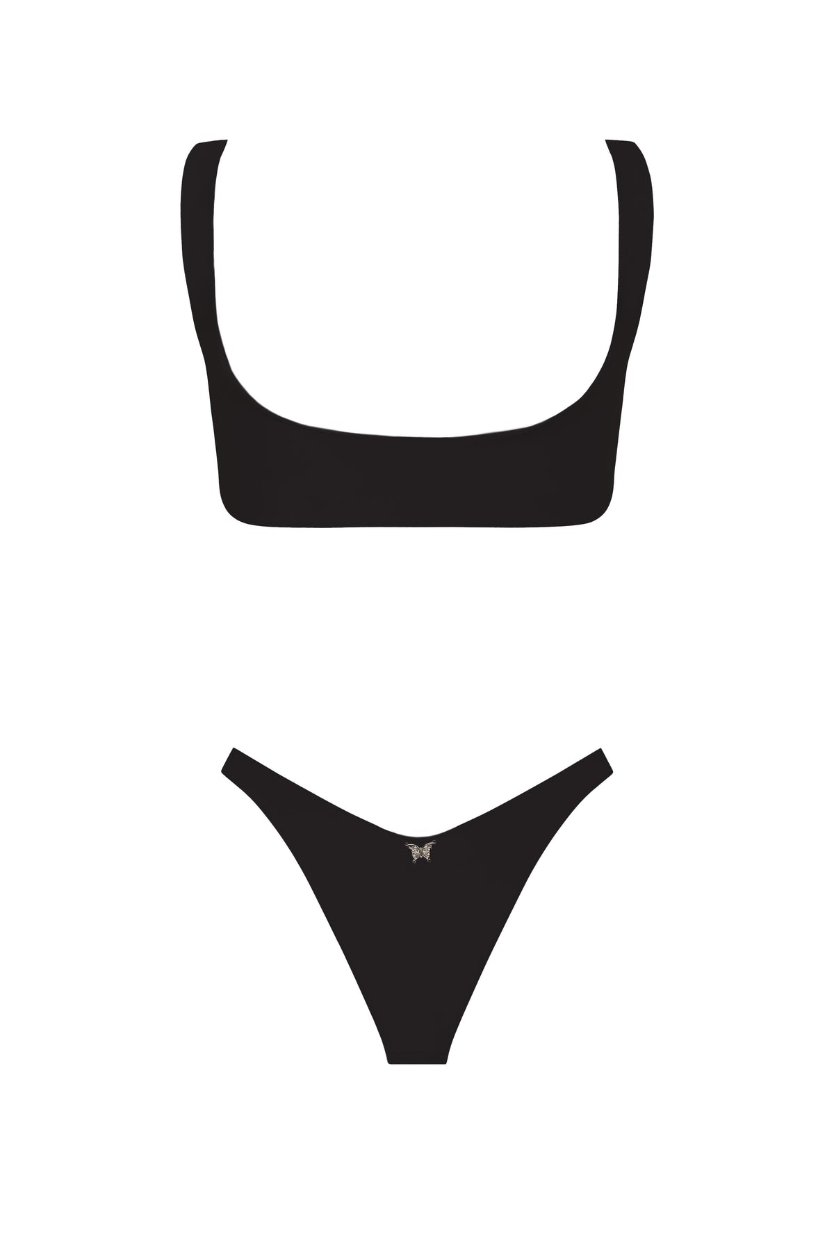 ORCHIDS OF BISCAYNE TOP & BOTTOM WHITE BIKINI