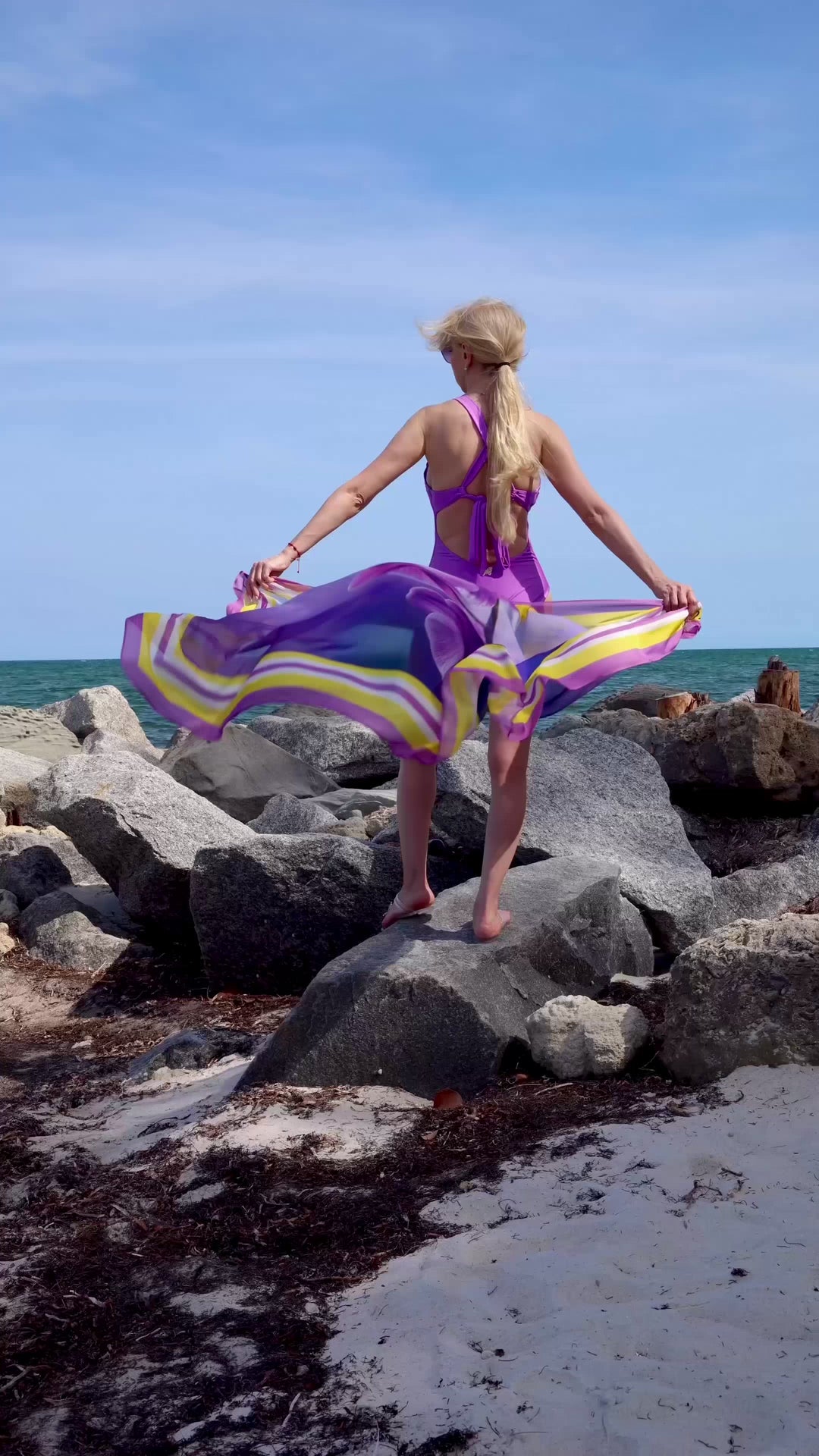 Goddess in Lilac Pareo 100% Silk