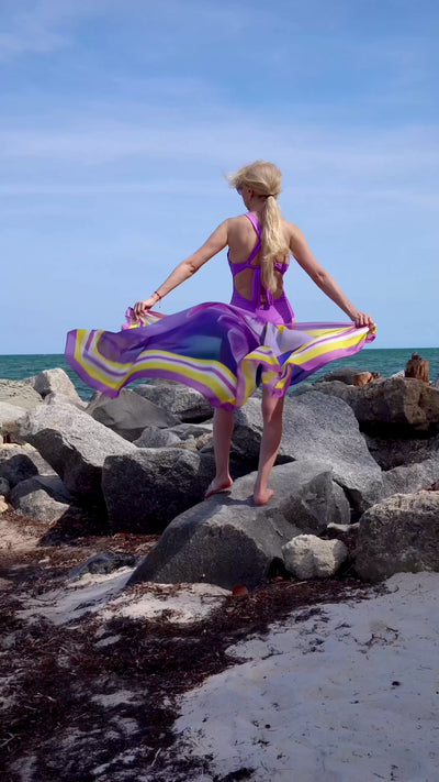 Goddess in Lilac Pareo 100% Silk