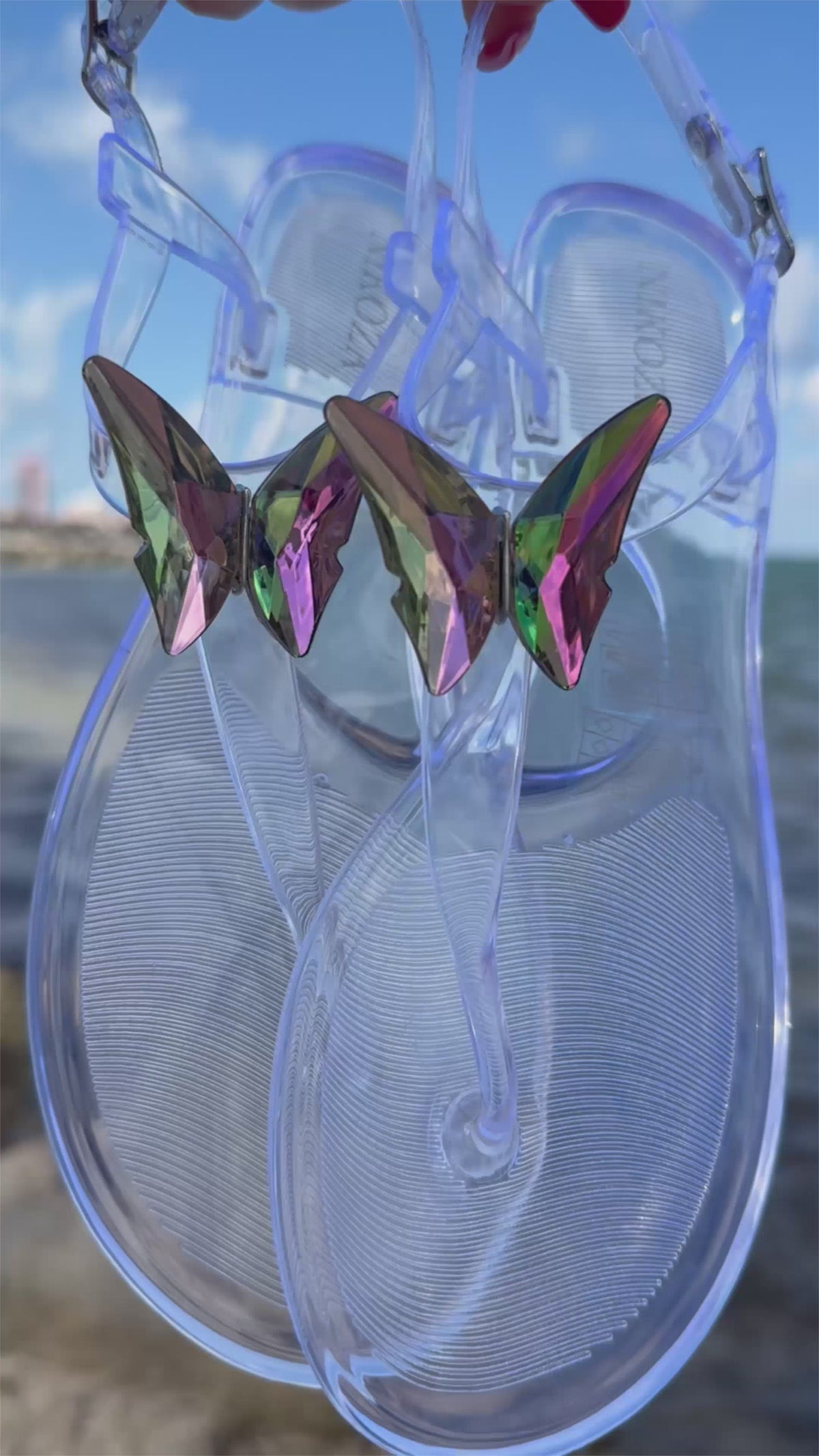 ALIANA Clear Gel Beach Sandals