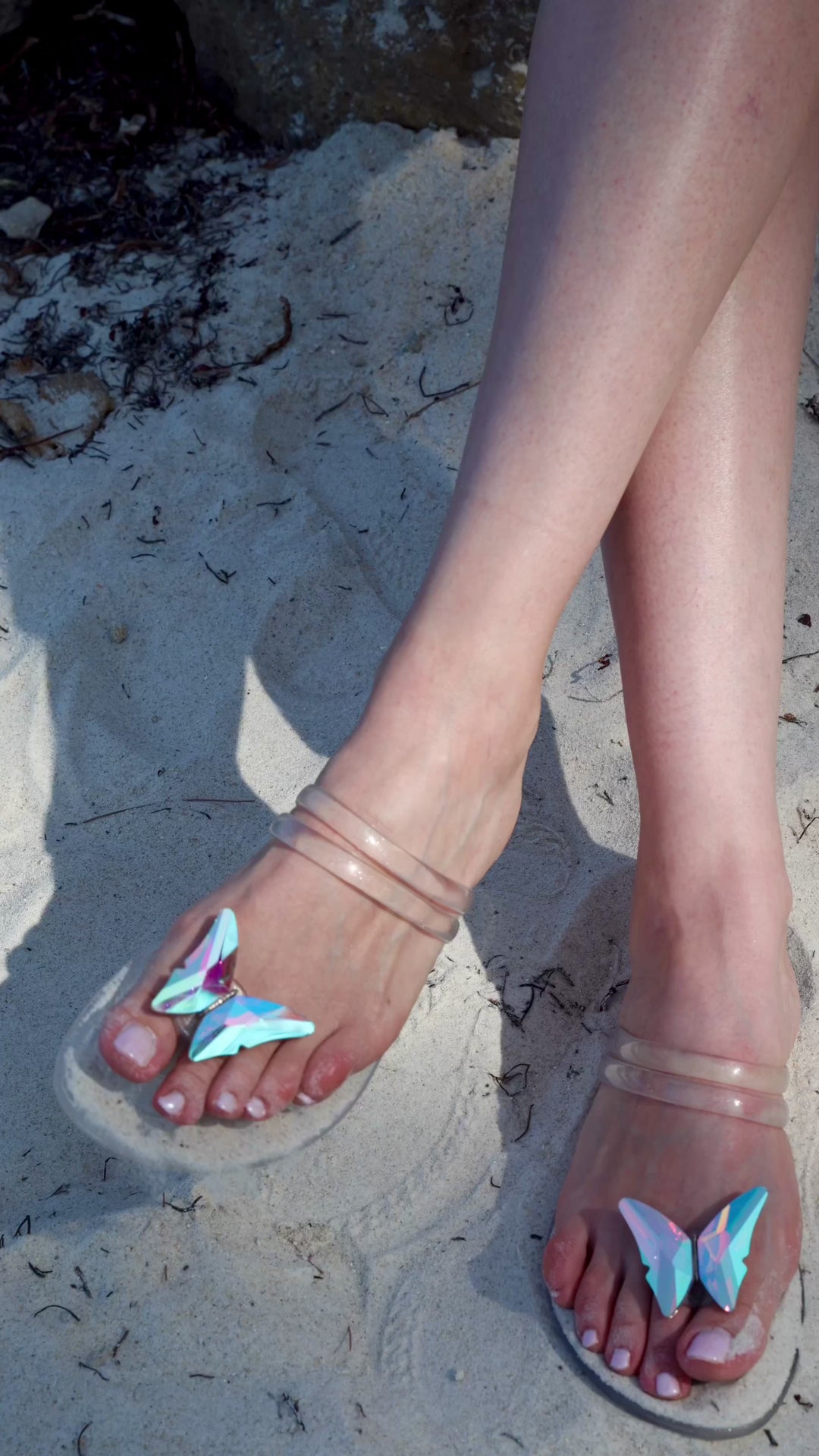 NINA Clear gel beach sandals