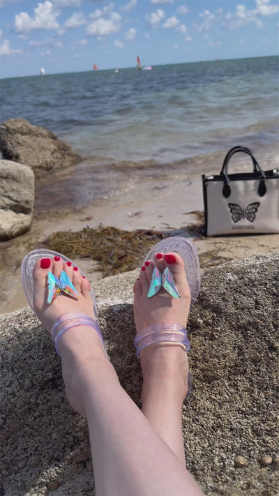 NINA Clear gel beach sandals