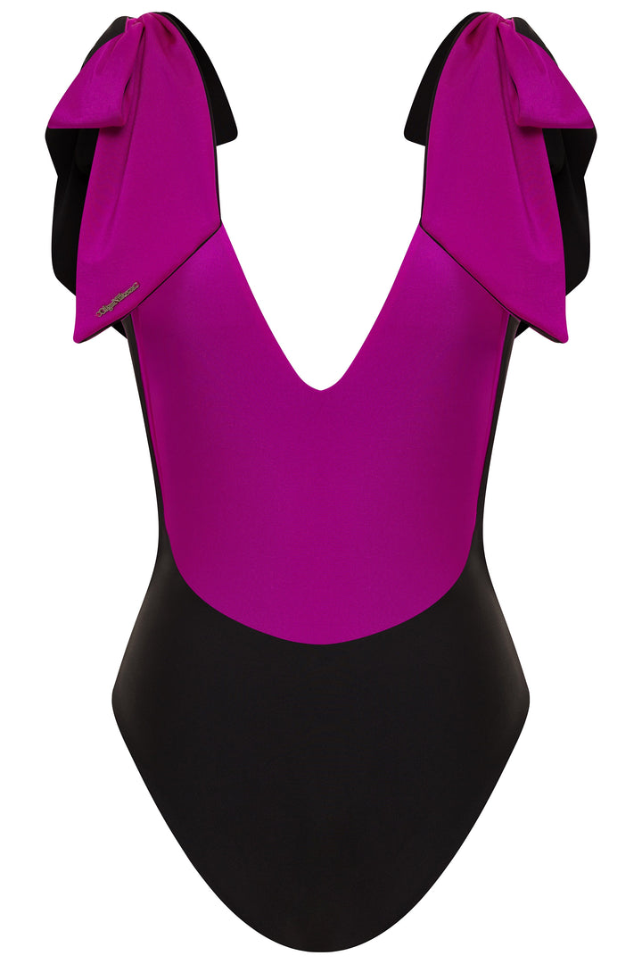 American Lady Black/Fuchsia Reversible One Piece Swimsuit 2022 Nikoza Swimwear American Lady Black Fuchsia One Piece Swimsuit Olga Nikoza Swimwear