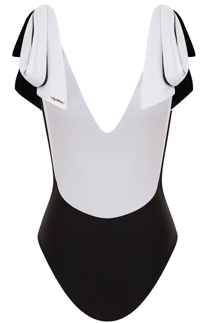 American Lady Black/White Reversible One Piece Swimsuit 2022 Nikoza Swimwear American Lady Black One Piece Swimsuit Olga Nikoza Swimwear