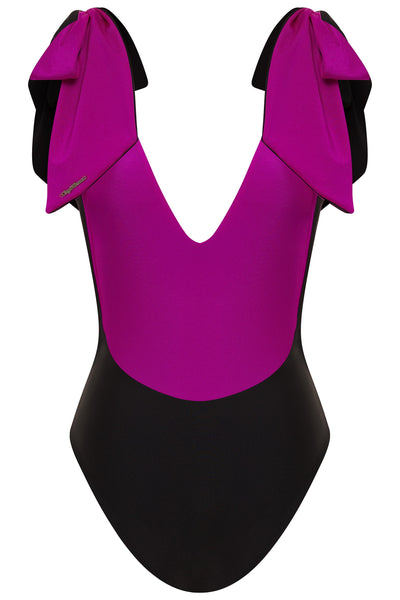 American Lady Fuchsia/Black Reversible One Piece Swimsuit 2022 Nikoza Swimwear American Lady Fuchsia Black One Piece Swimsuit Olga Nikoza Swimwear